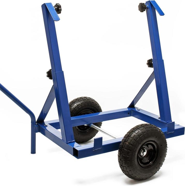 Image du produit XPOtool Chariot porte-plaques 200kg max. Pneus Supports réglables 280-830mm Acier Transport Atelier (200 kg)