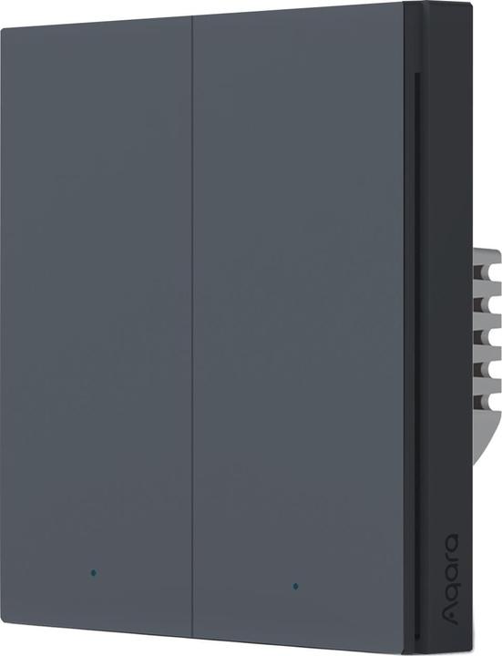 Image du produit Aqara Smart Wall Switch H1 Gris Non Neutre, Double Rocker (Zigbee)