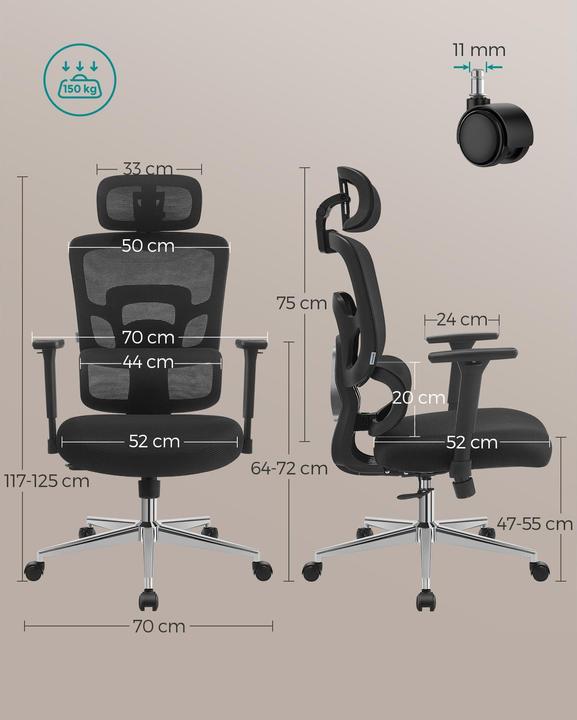 Actual product image Songmics Office chair
