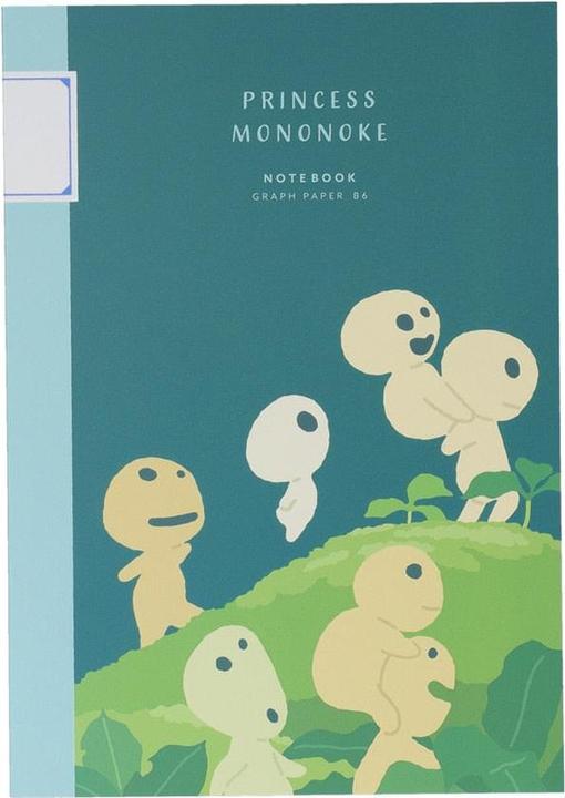 Actual product image Prinzessin Mononoke B6 Notizbuch Kodama Grafik (B6, Checked)