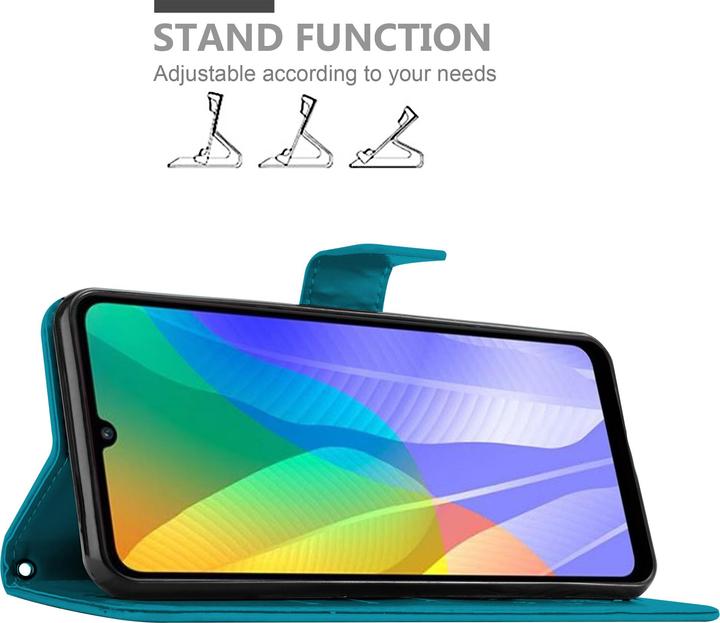 Actual product image Cadorabo Flower Book Cover (Huawei Y6p)