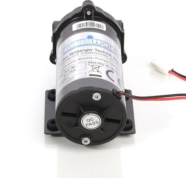 Actual product image Naturewater Booster Pump with 100 GPD (350 l/day) 35W for Reverse Osmosis Systems (Booster pump)