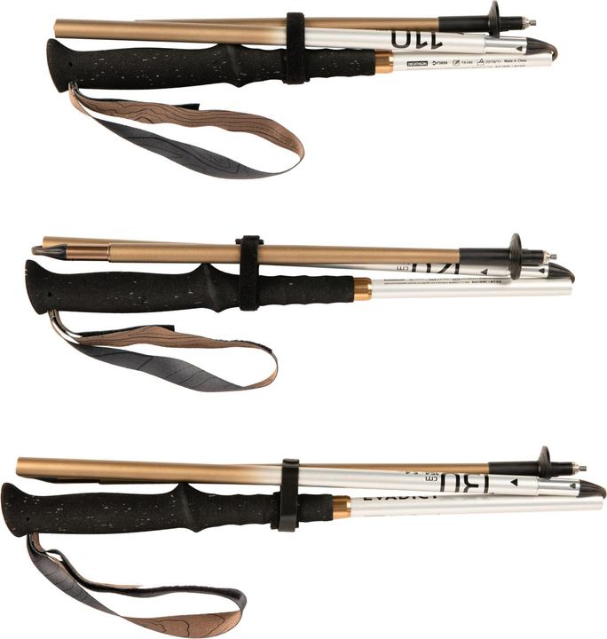 Image du produit Kiprun Bâtons trail running pliables aluminium recyclé 3 brins - 500 (115 cm)