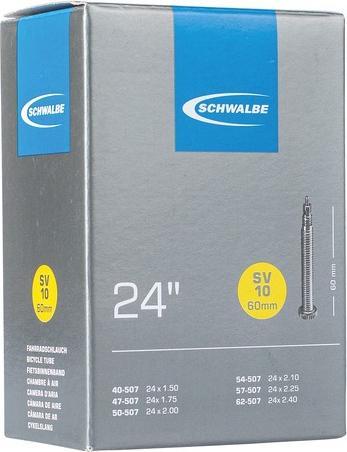 Produktbild Schwalbe Schlauch 24" SV10, 40/62-507, SV 60mm (Presta (SV), 24", 60 mm)