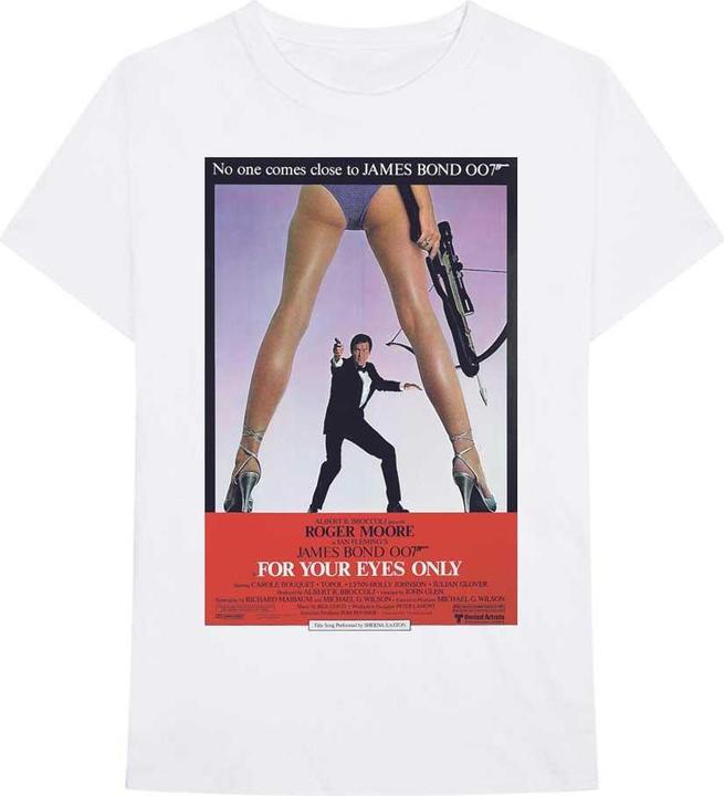 James Bond Unisex Adult For Your Eyes Poster T-Shirt