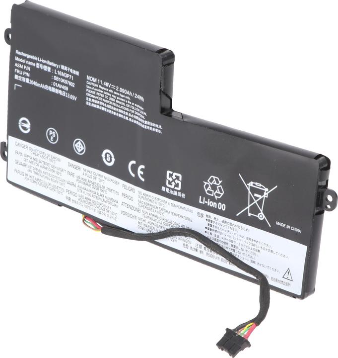 Actual product image AccuCell Akku passend für Lenovo ThinkPad T440s, Li-Polymer, 11,46V, 2090mAh, 24Wh internal (2090 mAh)