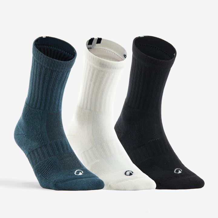 Artengo Tennissocken RS500 High 3er Pack blau/weiss/grün Decathlon