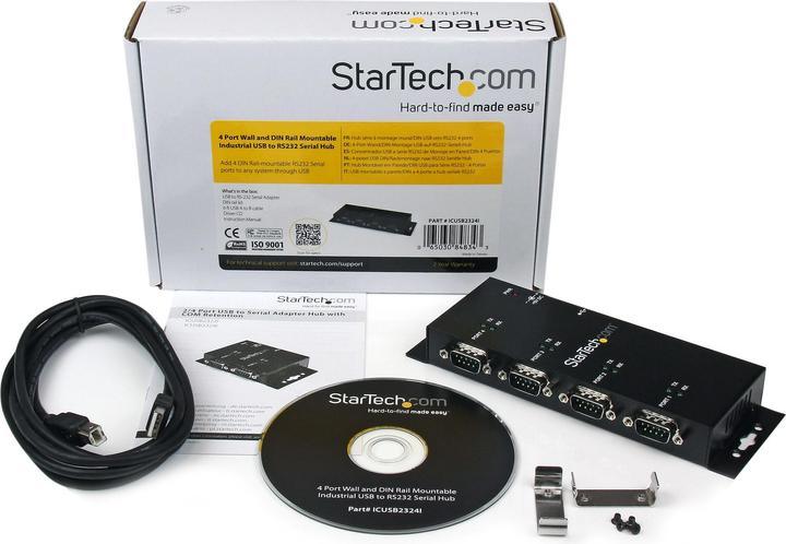 Produktbild StarTech 4 Port USB Serial Adapter (USB-B, 4 Ports)