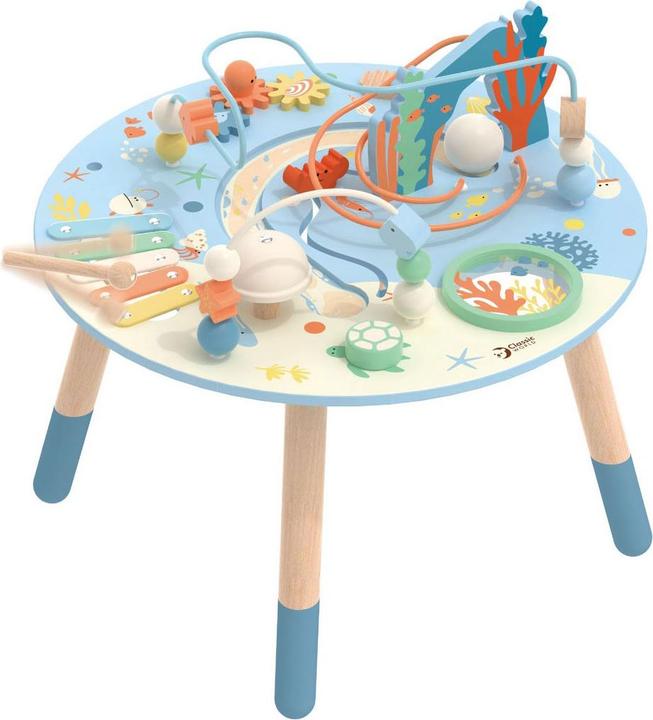 Productafbeelding Classic World Houten activiteitentafel onderwaterwereld, 3dl