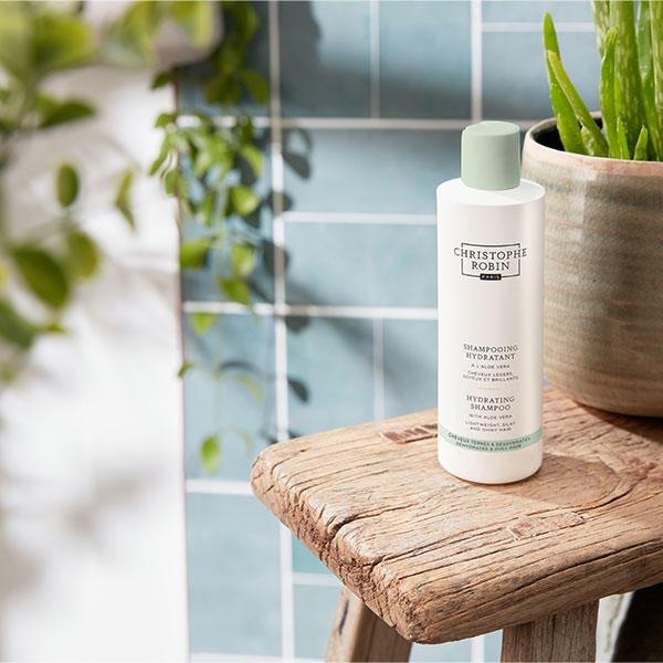 Produktbild Christophe Robin Hydrating Shampoo with Aloe Vera (250 ml, Flüssiges Shampoo)