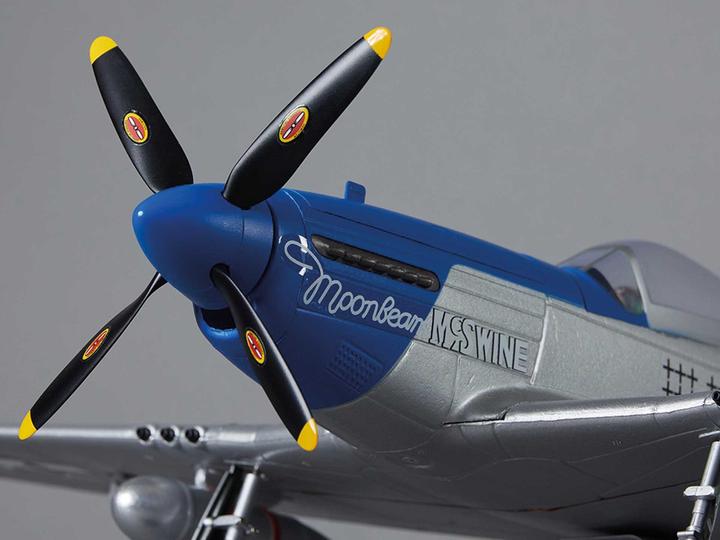Actual product image Derbee P-51D Mustang Warbird PNP blue - 75cm (Warbird)