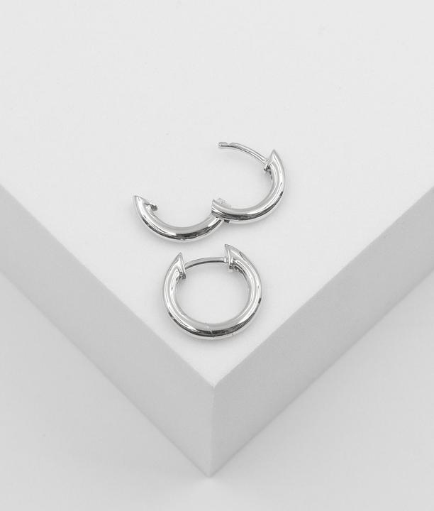 Actual product image Muau Creoles (White gold)