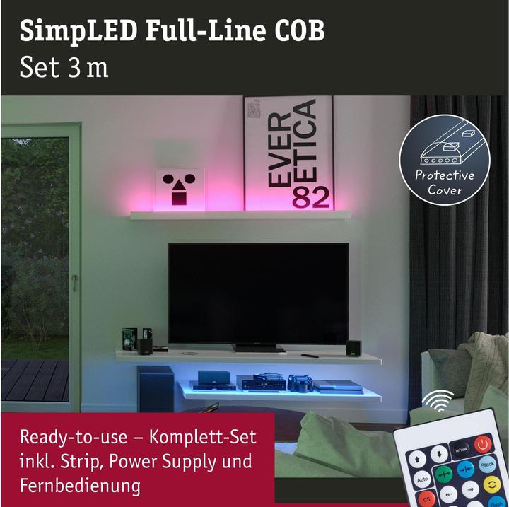Image du produit Paulmann Luminaires SimpLED COB (RGB, 300 cm, Intérieur)