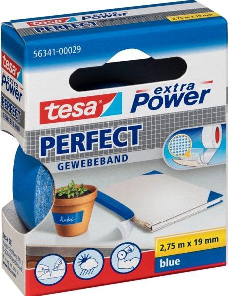 Actual product image tesa EXTRA POWER PERFECT fabric tape, fabric-reinforced duct tape (19 mm)