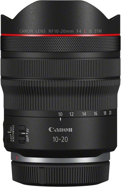 Canon RF 10-20mm f/4 L IS STM (Canon RF, Plein format)