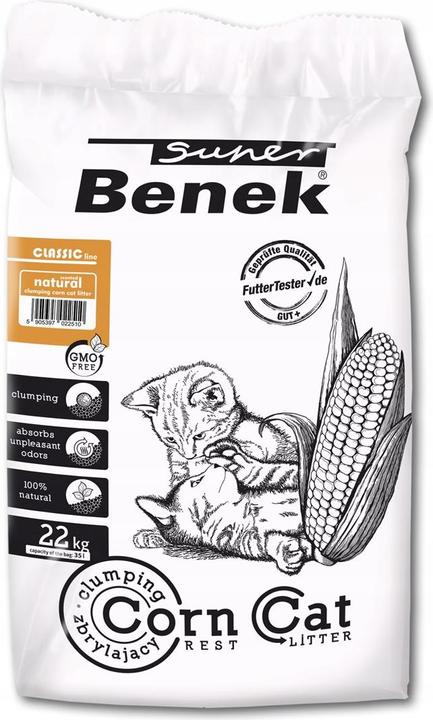 Super Benek Corn Classic (Clumping, Non-dusting, 22 kg)
