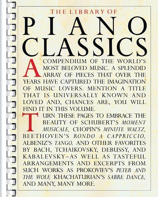 Immagine prodotto The Library Of Piano Classics (Inglese, Hal Leonard Publishing Corporation, 1989)