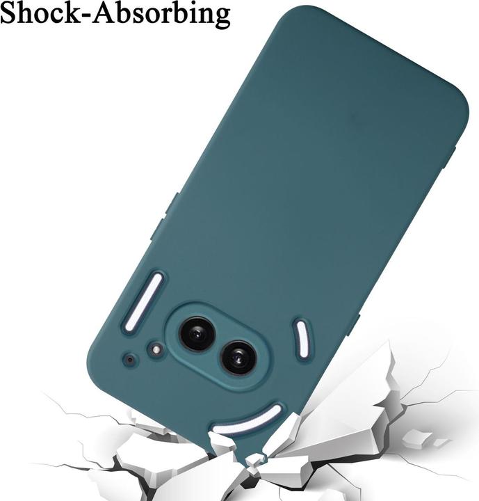 Actual product image Cadorabo Bumper Case for Nothing Phone 2a TPU Liquid Silicone Cover (Phonemax Rocky 2)
