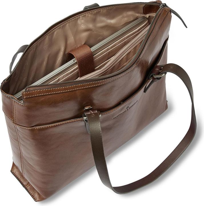 Actual product image Castelijn & Beerens Rien shoulder bag RFID protection leather 40 cm laptop compartment