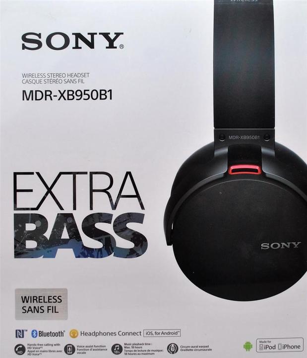 Produktbild Sony Mdr-Xb950b1 (18 h, Kabelgebunden)