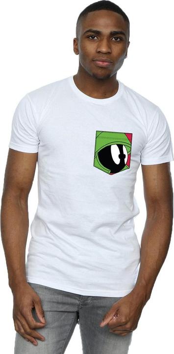 Produktbild Looney Tunes Marvin The Martian Face Faux Pocket TShirt (XL)