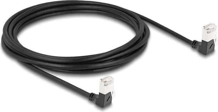 Delock RJ45 network cable Cat.6A S/FTP Slim 90° bottom / bottom (S/FTP, CAT6a, 3.30 m)