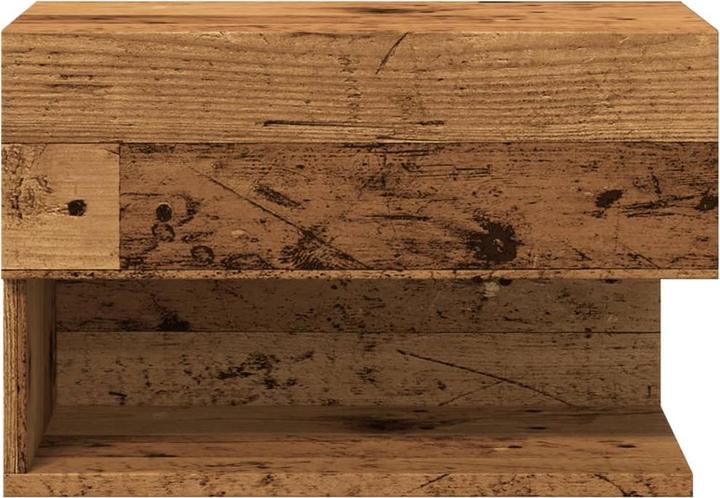 Produktbild VidaXL Wand Nachttisch Nachtschrank Nachtkommode Hängend 2 Stk. Altholz-Optik (46 x 29.5 x 30 cm)
