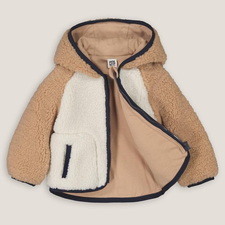 Actual product image La Redoute Collections Teddy fleece hooded jacket (102)