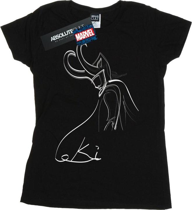Actual product image Womens/Ladies Loki Lines Cotton T-Shirt (M)