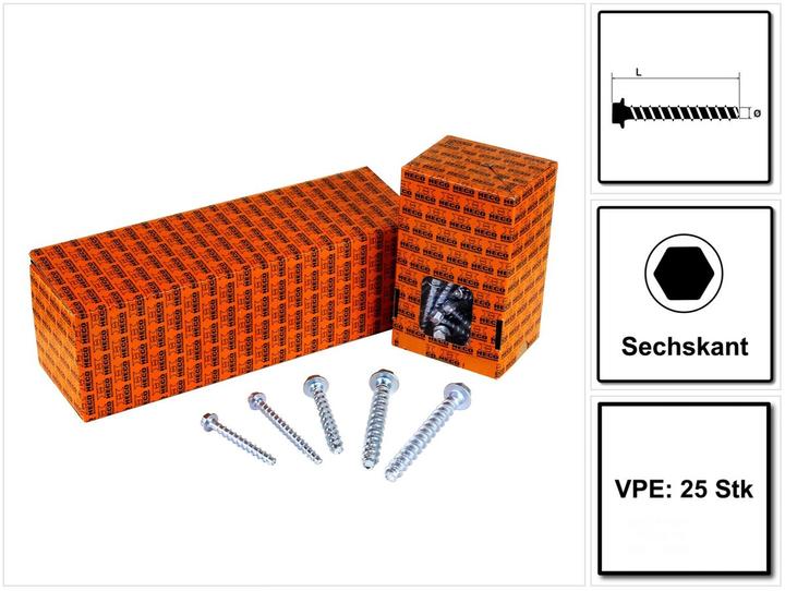 Heco Multi-Monti-plus (25 Screws per piece)