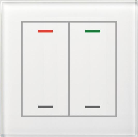 Actual product image MDT BE-GTL20W.01 Glass push-button II Light