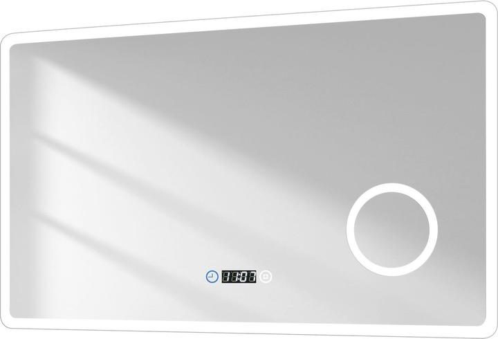 Emke Bathroom Mirror With Lighting 100*60cm, 3X Magnification, Fog-Free, 3 Colour Temperatures&Dimmable (100 x 60 cm)