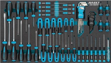 Produktbild HAZET Werkstattwagen Assistent 179NXXL-7/340 ∙ Schubladen, flach: 5 x 81 x 870 x 398 mm ∙ Schublade… (340 x)