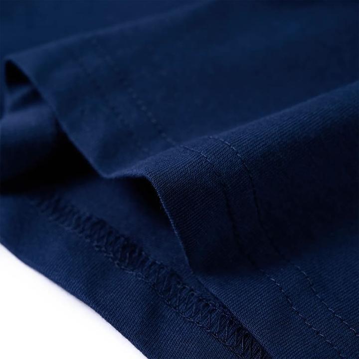 Image du produit VidaXL Tee-shirt manches longues enfant bleu marine 92,Matière : 100 (92)