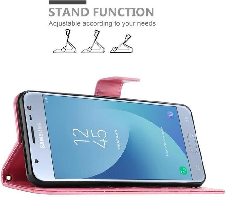 Actual product image Cadorabo Flower Book Cover (Samsung Galaxy J3 2017 (US version))