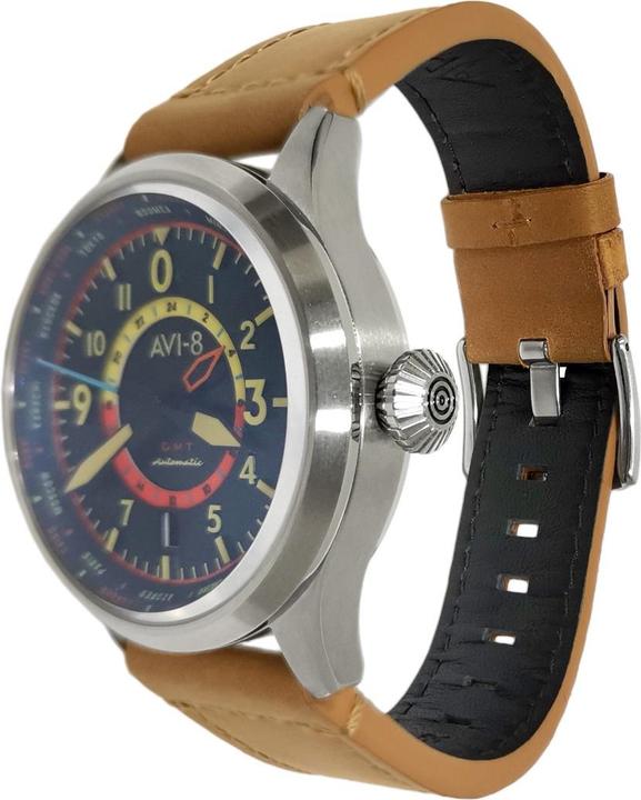 Produktbild AVI-8 AV-4120-01 Wingman Worldtimer GMT (Fliegeruhr)