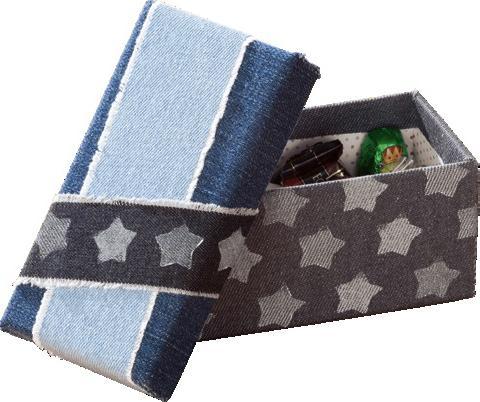 Image du produit Folia Tissu Jeans auto-adhésif, 4 feuilles