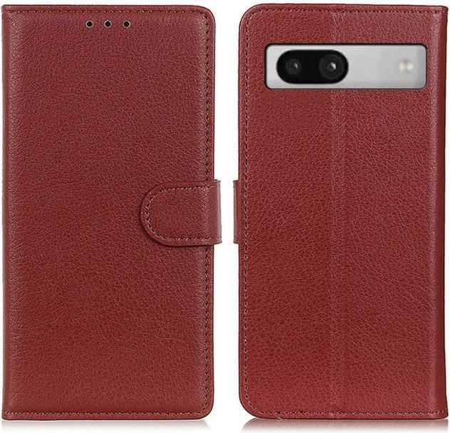 Actual product image MU Classic Litchi Leather Bookcover Series (Google Pixel 7a)