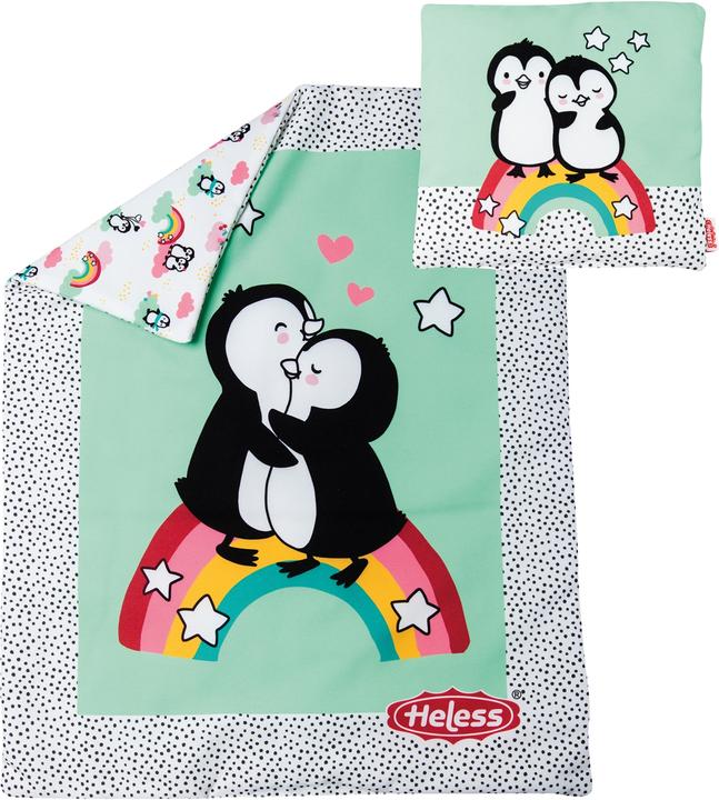 Image du produit Heless Couverture de poupée Pinguin avec coussin