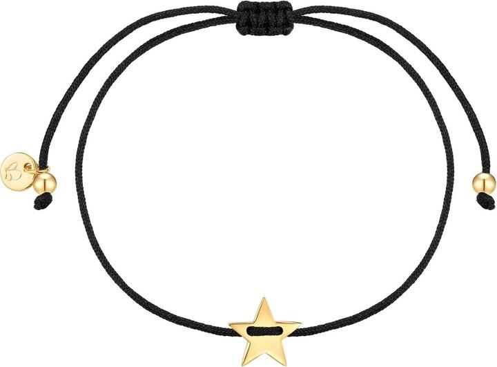 Immagine prodotto Glanzstücke München Bracciale in tessuto con stella - 36436 (22 cm, Argento)