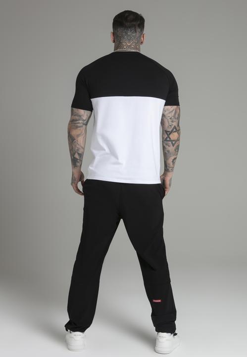 Image du produit Siksilk T-shirt Cut and Sew T-shirt en noir, blanc (M)