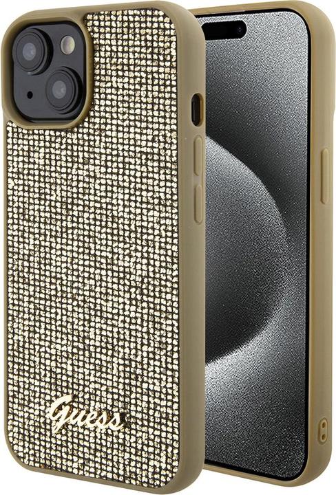 Image du produit Guess GUHCP15SPMSDGSD iPhone 15 6.1" złoty/gold hardcase Disco Metal Script (Apple iPhone 14, Apple iPhone 15, Apple iPhone 13)