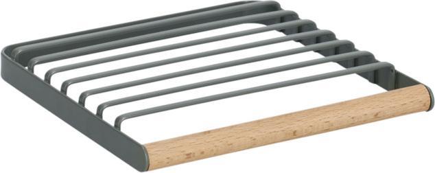 Zeller Present Onderzetter, metaal/beuken, salie (1 x, Pan onderzetter)