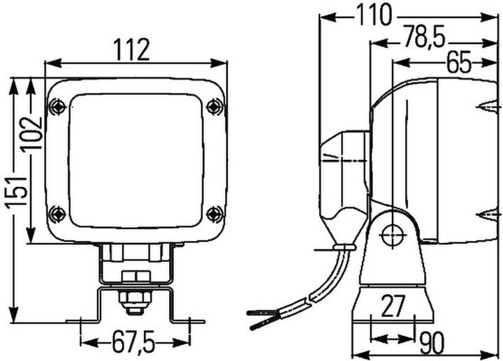 Produktbild HLL Arbeitsscheinwerfer, H9