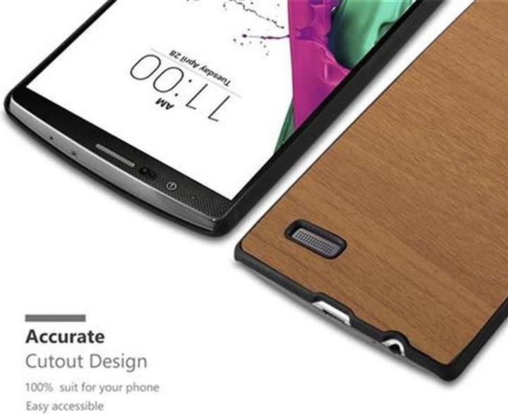 Actual product image Cadorabo Hard Cover Woody Cover (LG G4, Motorola Moto G4 Plus)