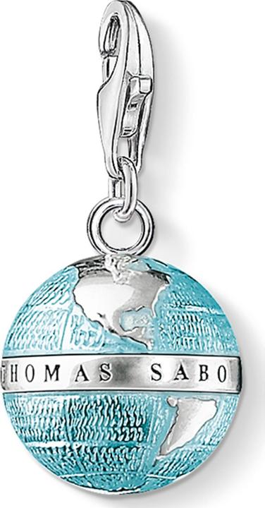 Thomas Sabo Charm-Anhänger Weltkugel (925er Silber)