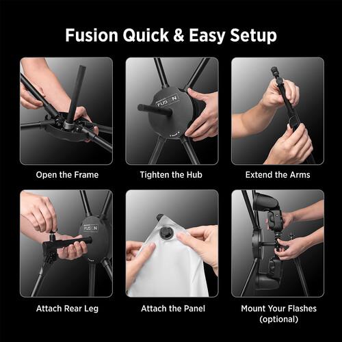 Immagine prodotto Westcott Sistema di controllo della luce Fusion 10 in 1 di Sal Cincotta (120 cm, 180 cm)