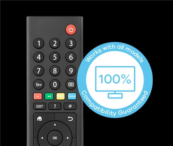 Actual product image One for All Grundig TV replacement remote control (Universal remote control, Infrared)