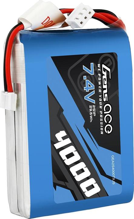 Productafbeelding Gens Ace RC batterij LiPo 4000 mAh 7,4 V RX/TX (7.40 V, 4000 mAh)