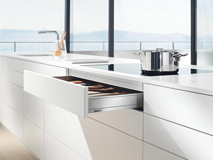Produktbild Blum LEGRABOX pure SET Höhe N, BLUMOTION S, 40kg, NL 500, Oriongrau